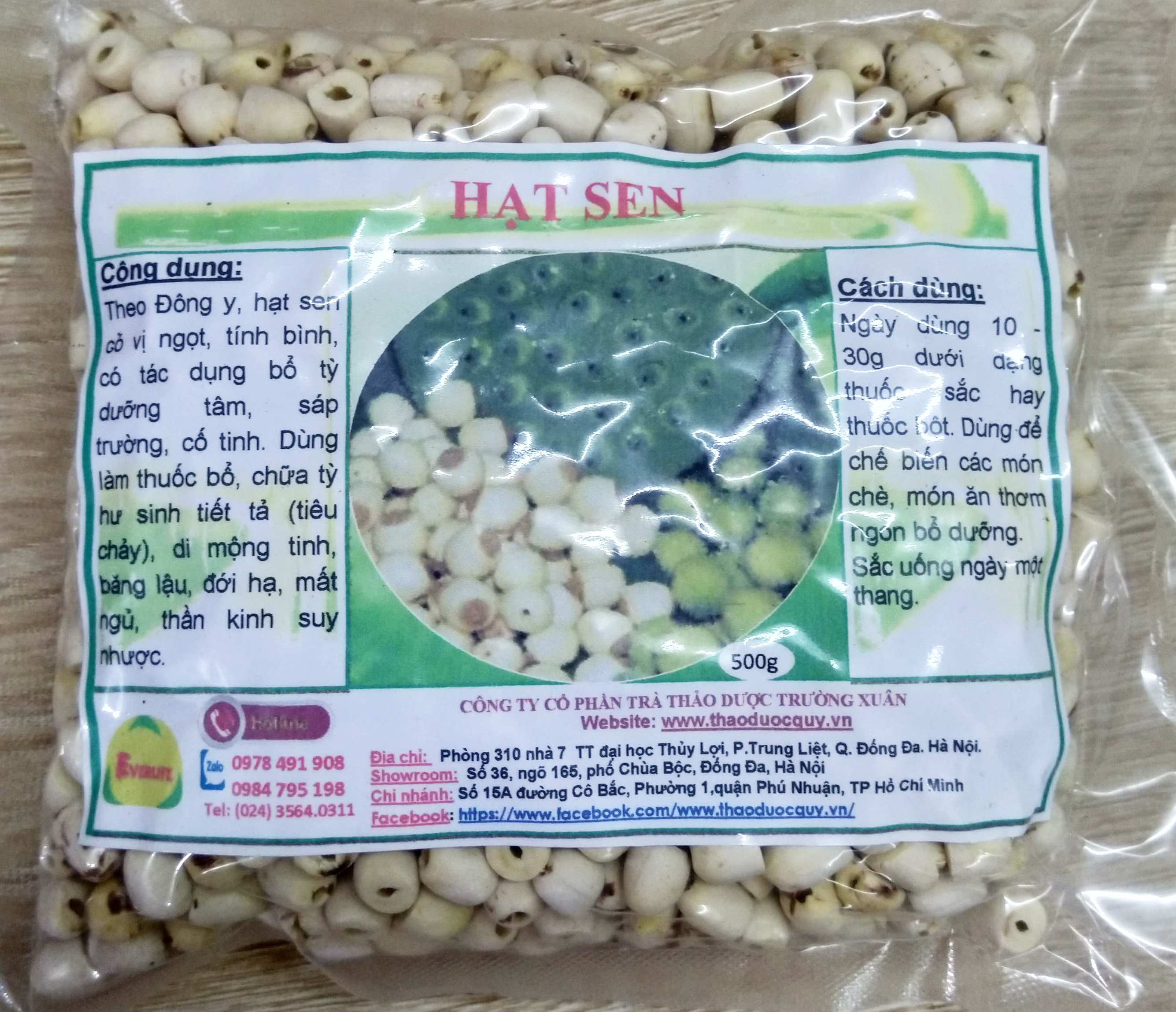 Hạt sen khô